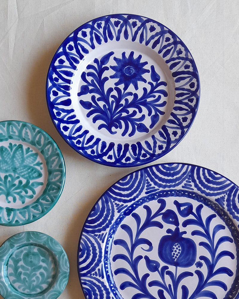 Arboleda Fajalauza Plate in Blue — CASA PLETÓRICA — Handmade